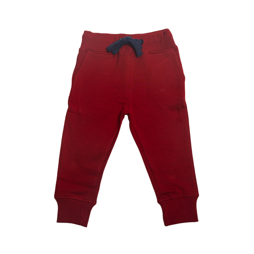 Red dahlia sweatshirt pant front