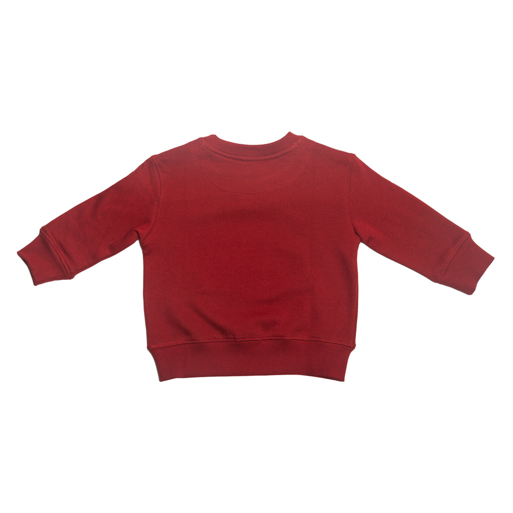 Red dahlia sweatshirt rear