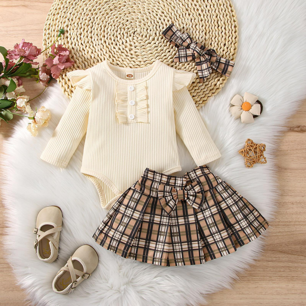 Sunny Baby Romper Type and Skirt Set